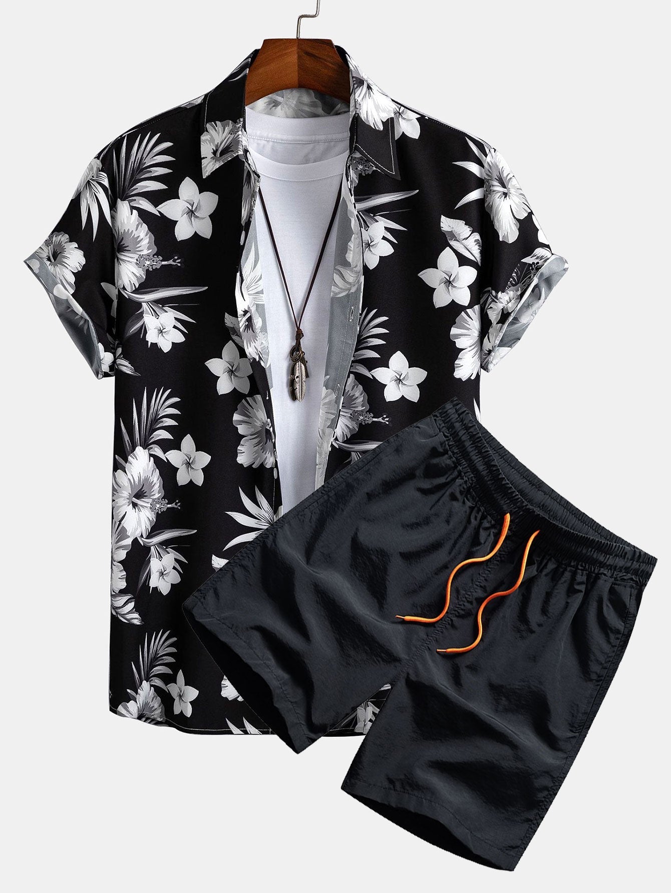 Angus | Men's Tropical Floral 2 Piece Set Outfit