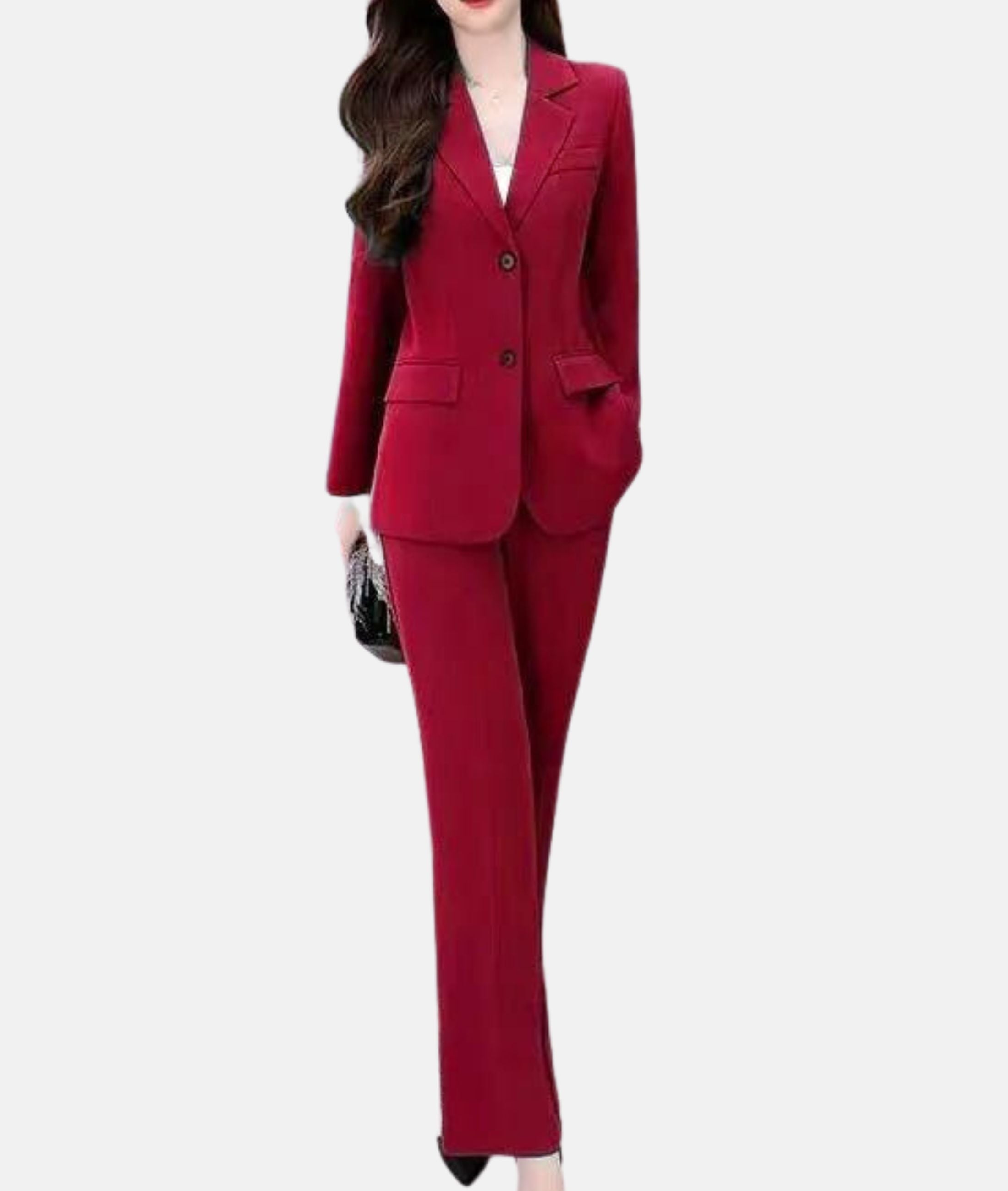 Chic Pantsuit with Fitted Blazer
