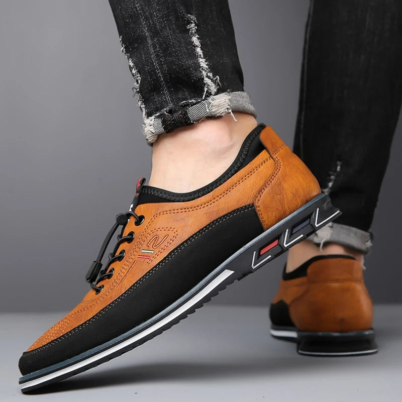 Ethan | Men's Comfortable Leather Sneakers