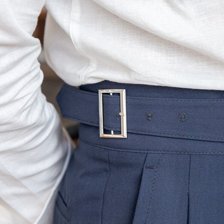 Henrik | Buckle Waist Formal Trousers