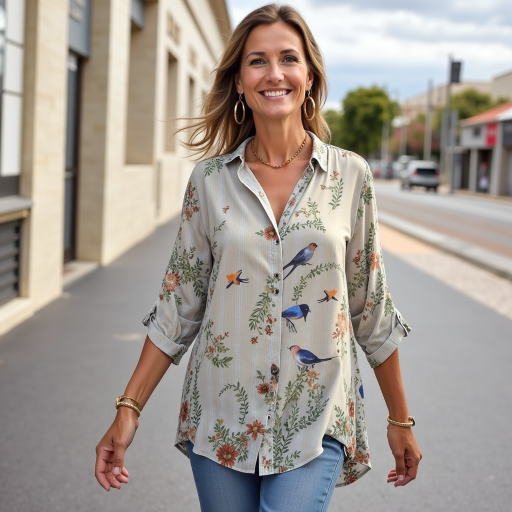 Joanna | Casual Everyday Cotton Blouse