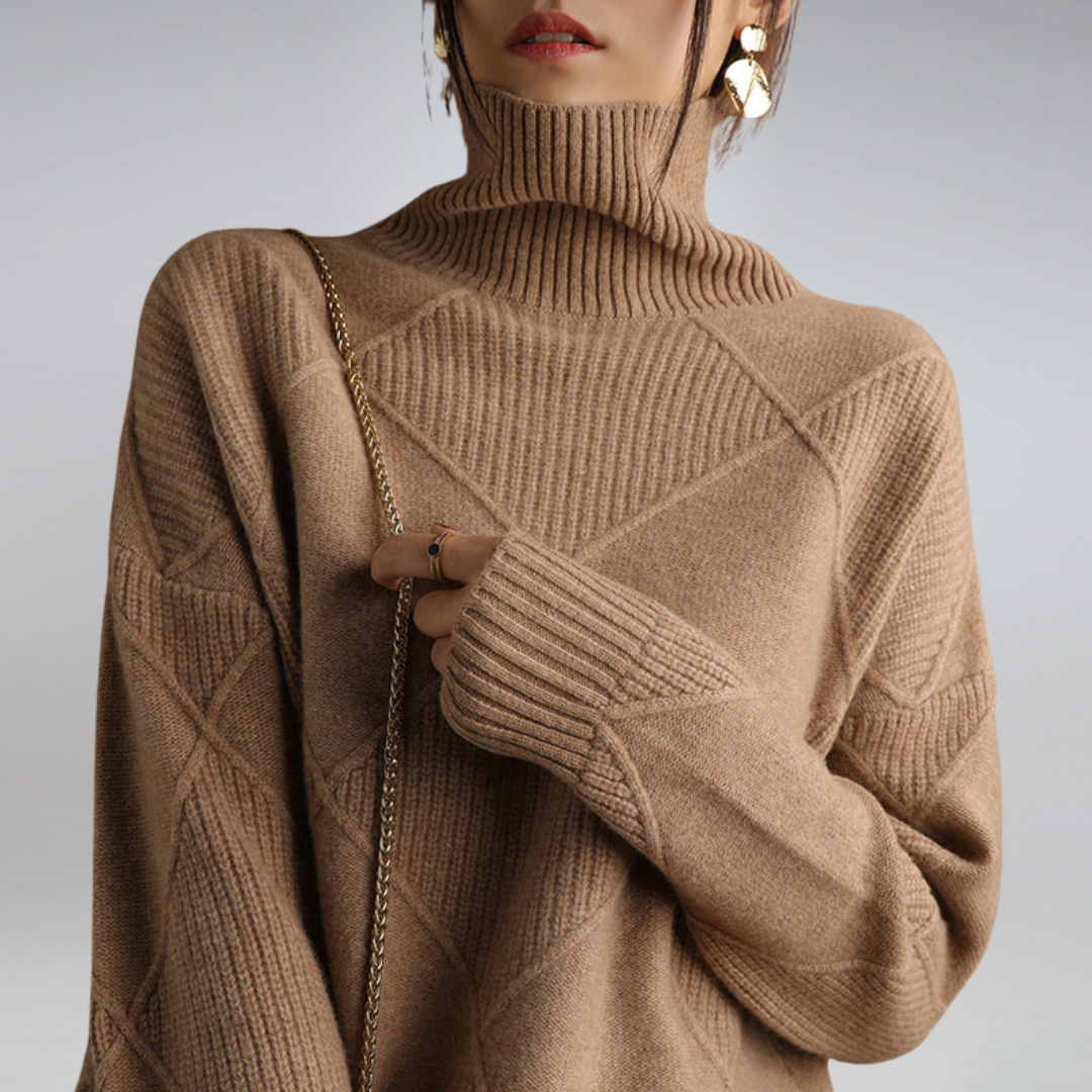 Ruby | Cashmere Blend Turtleneck Sweater