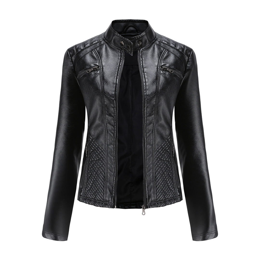 Women's Stylish Leather Jacket – Classic, Chic & Versatile