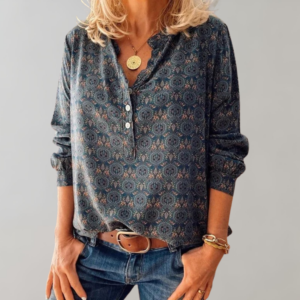 AMANDA | Classic vintage women's blouse