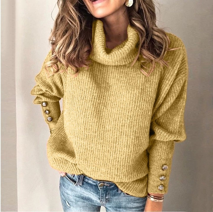Talia | Winter Knit Turtleneck Top