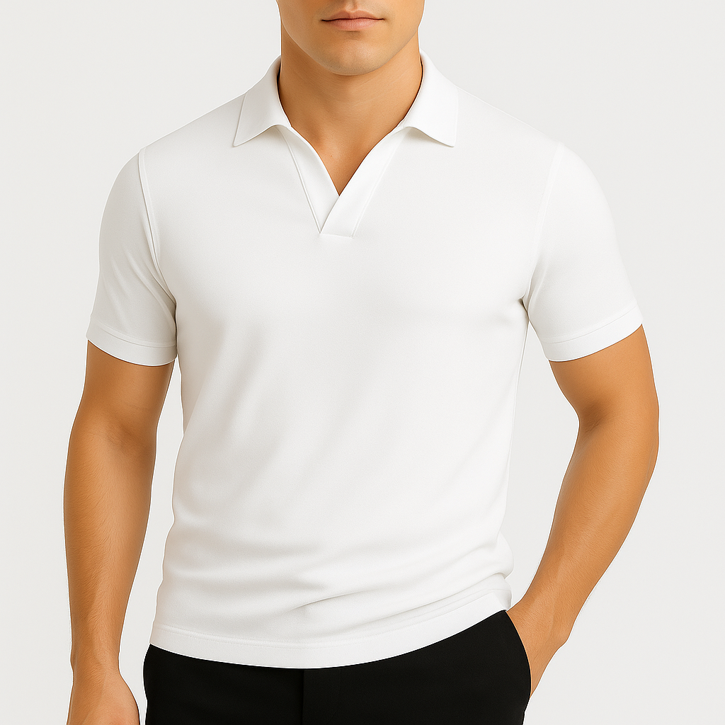 Leo Knit Cotton Polo Shirt