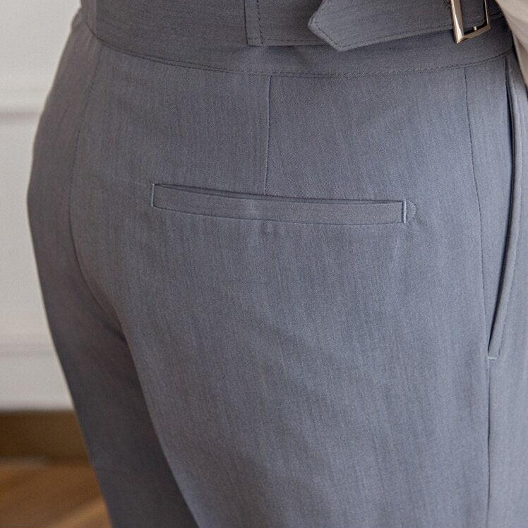 Henrik | Buckle Waist Formal Trousers