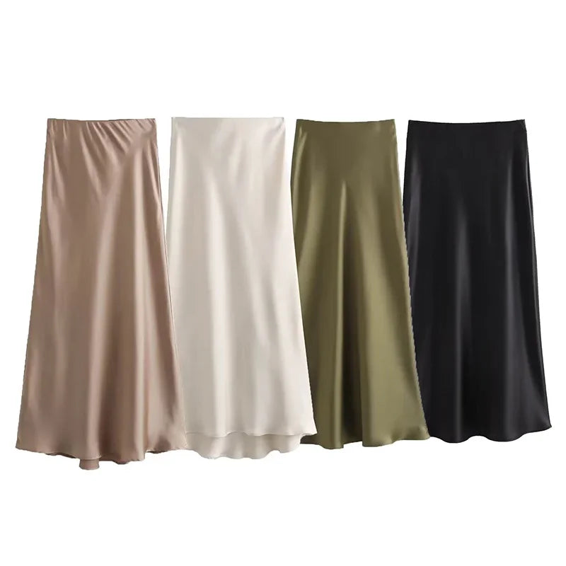 ADDISON | Stretchy High Waist Maxi Skirt