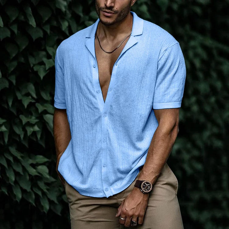 Liam | Men's Linen Summer Button-Up Shirt