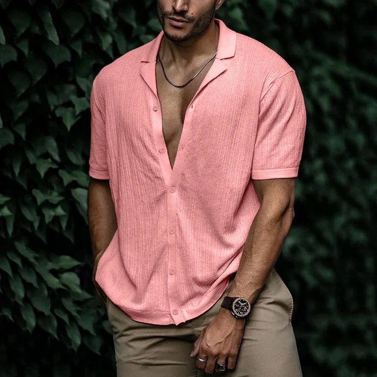 Liam | Men's Linen Summer Button-Up Shirt