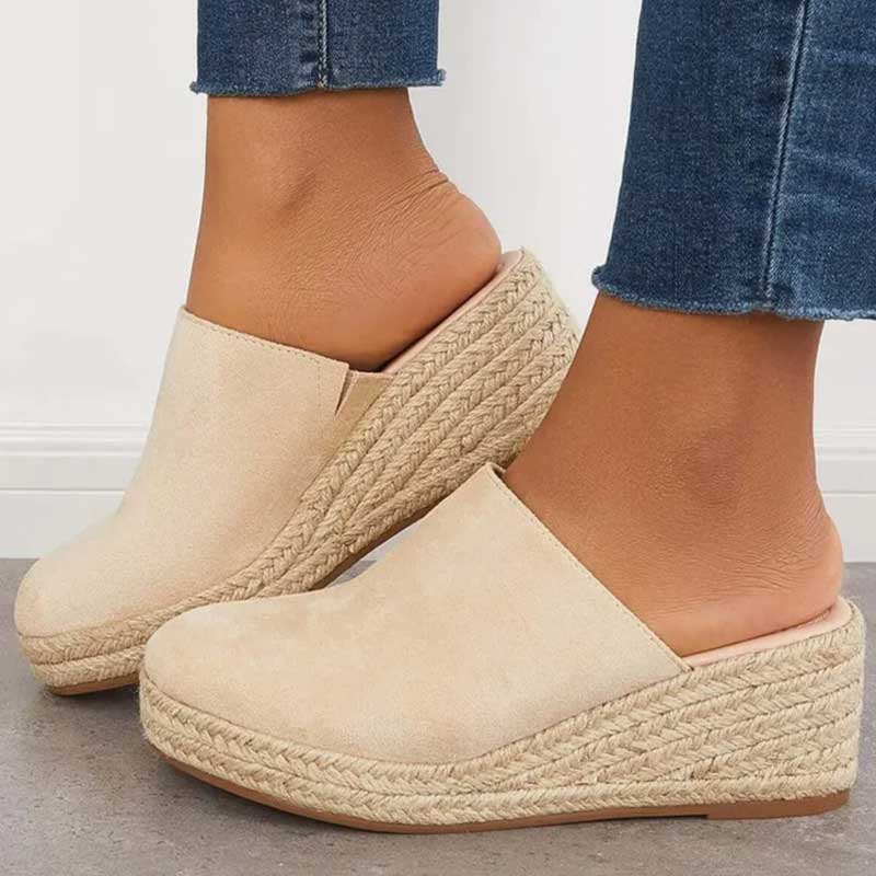 Zara | Elegant Wedge Espadrille Mules for Comfort