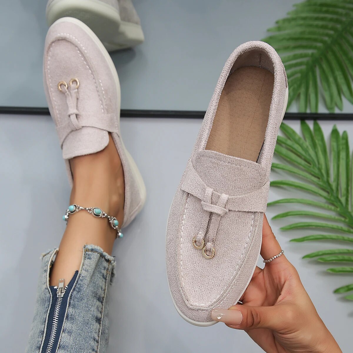 Hazel | Elegant Suede Loafers for Women