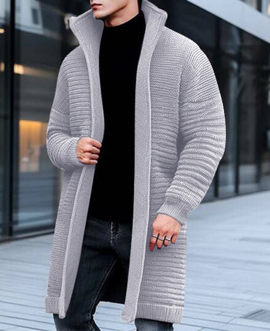 George - Ribbed Knit Long Cardigan