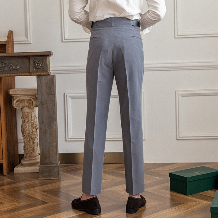 Henrik | Buckle Waist Formal Trousers