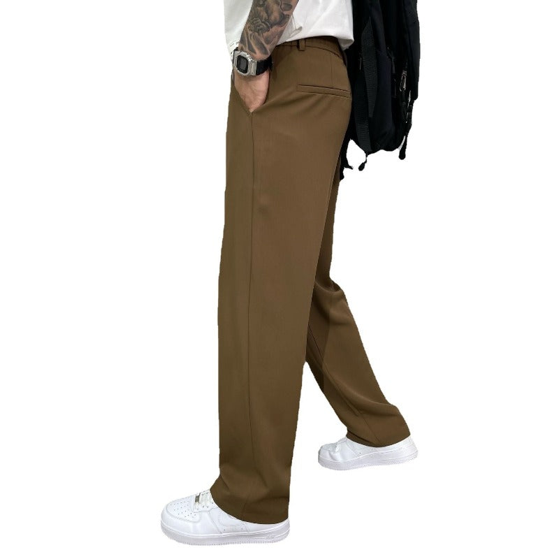 Theo | Elegant Straight Fit Cotton Pants