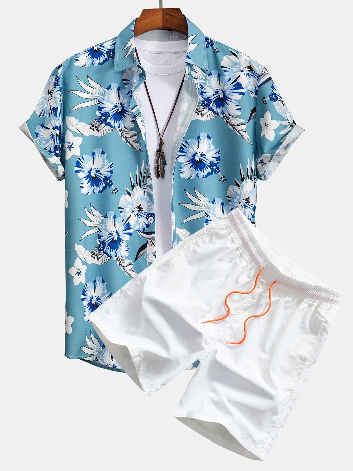 Angus | Men's Tropical Floral 2 Piece Set Outfit