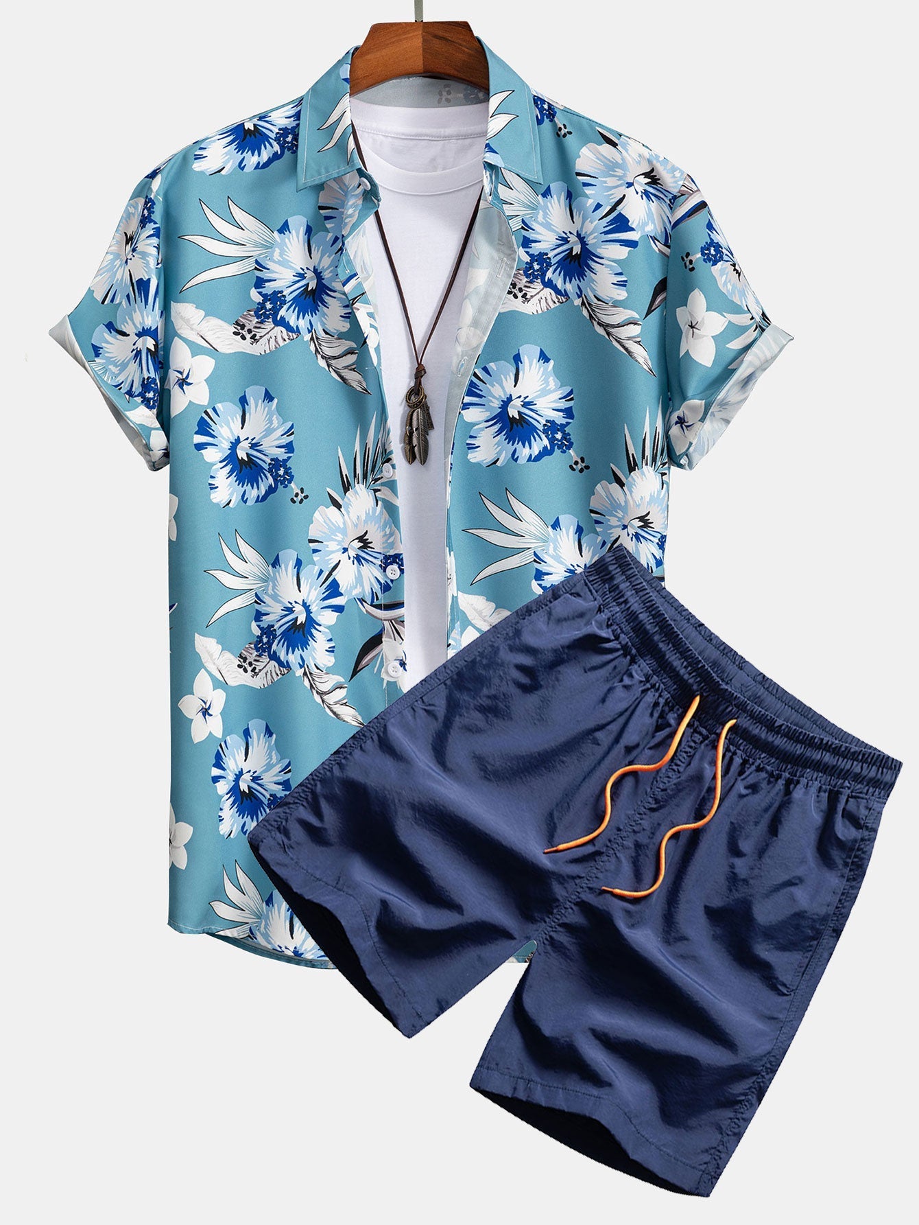 Angus | Men's Tropical Floral 2 Piece Set Outfit