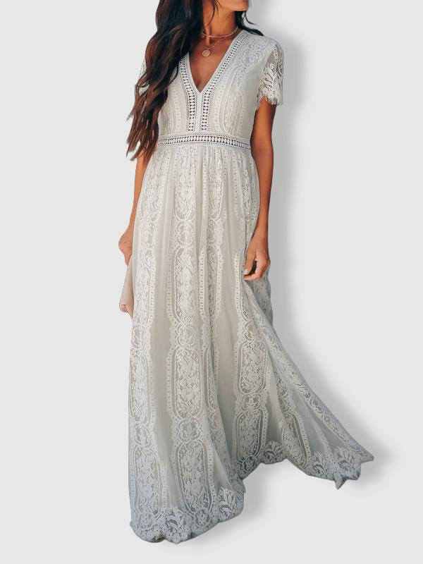 Woman's Short-Sleeve Summer Dress for Effortless Casual Style