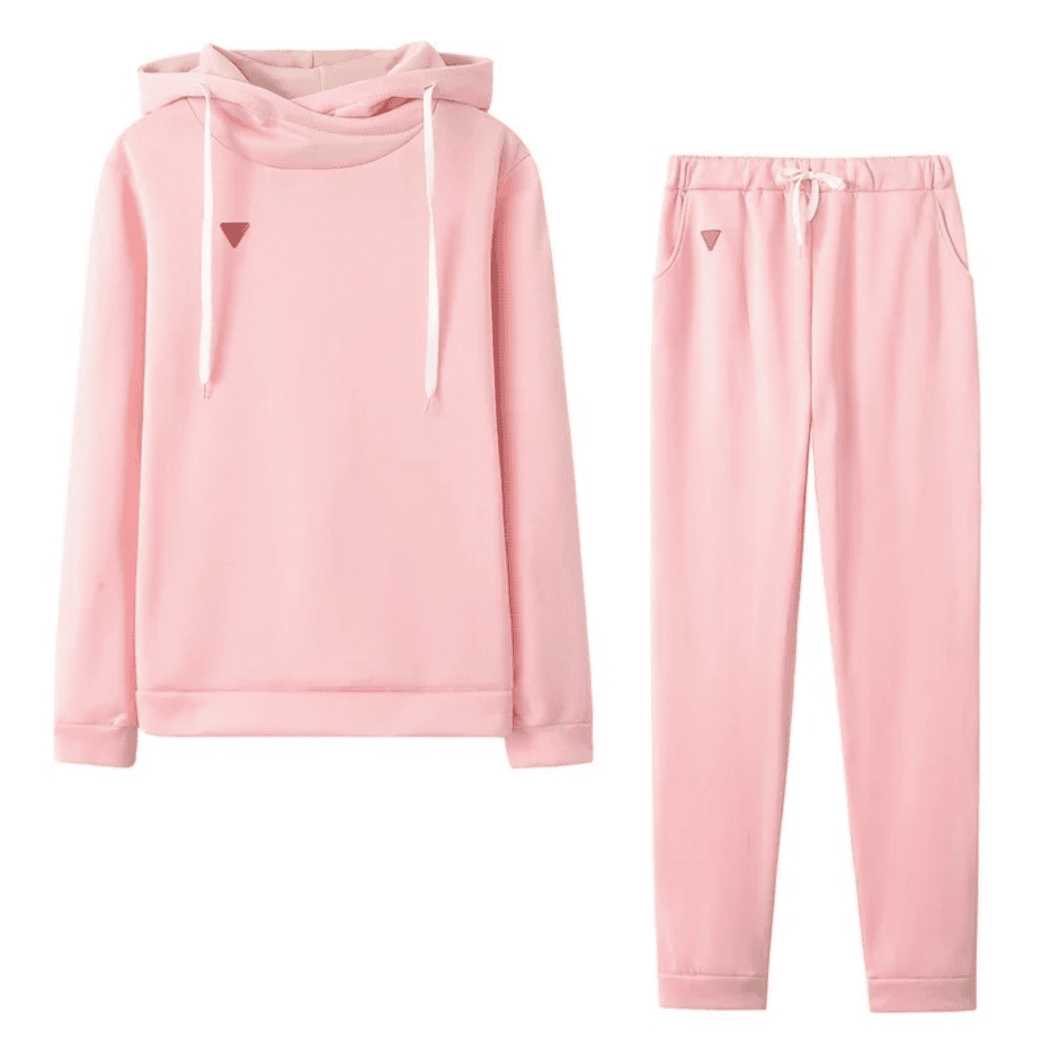 Solid Color Two-Piece Women's Tracksuit