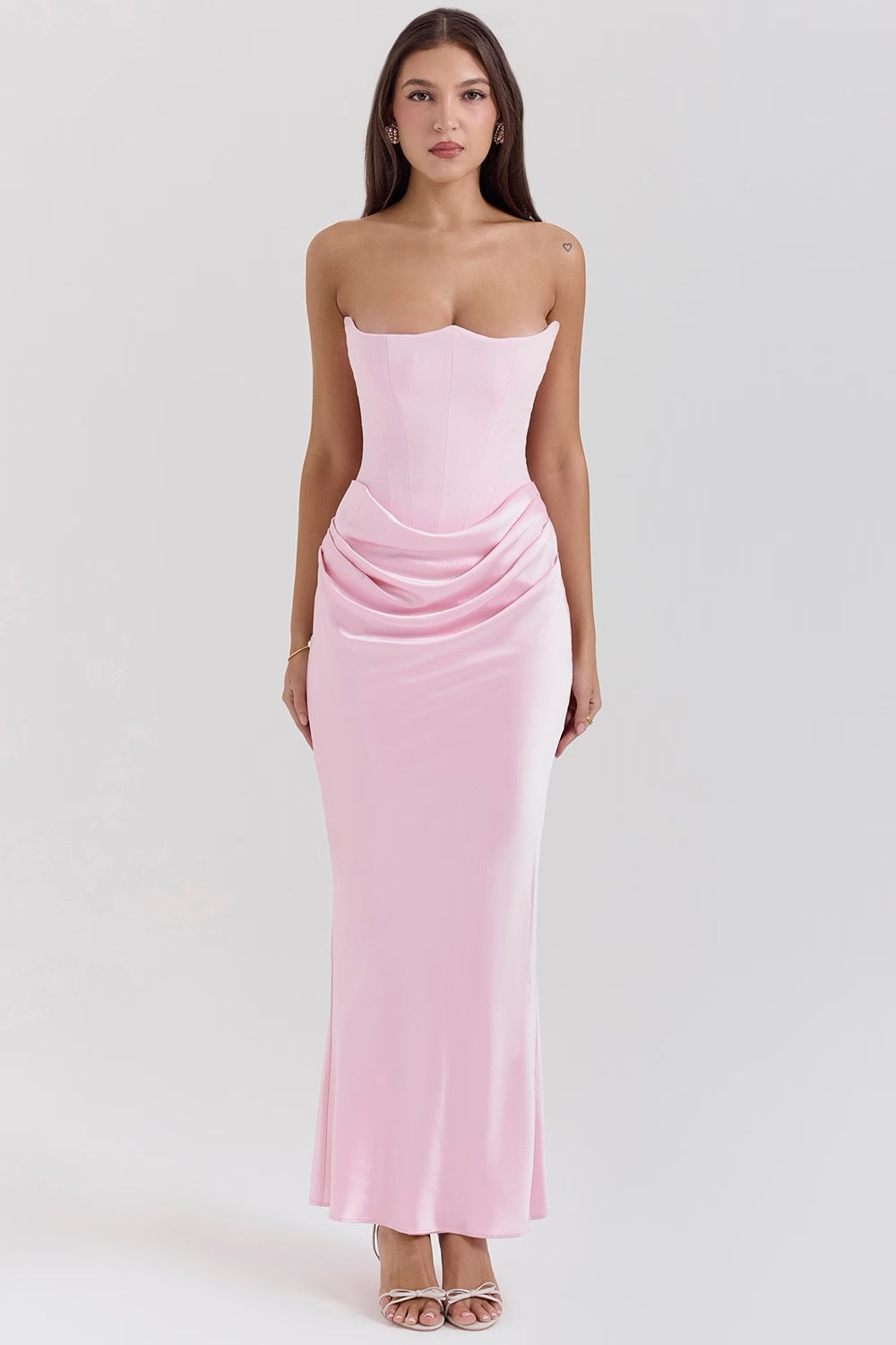 Aria | Strapless Maxi Dress for Wedding Guest