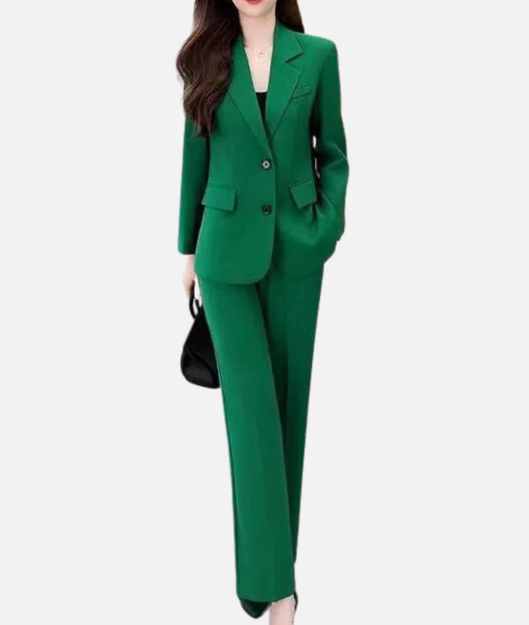 Chic Pantsuit with Fitted Blazer
