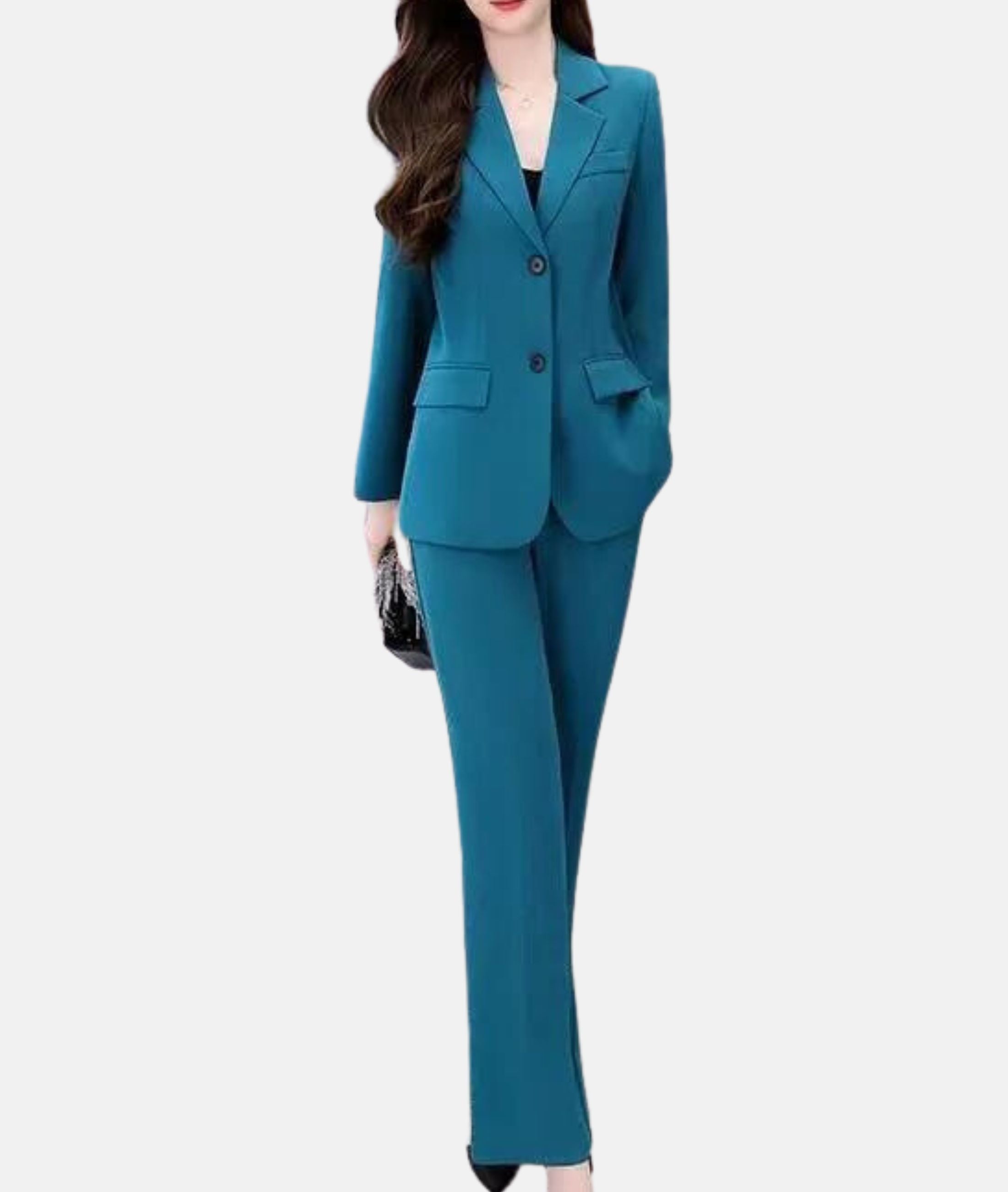 Chic Pantsuit with Fitted Blazer