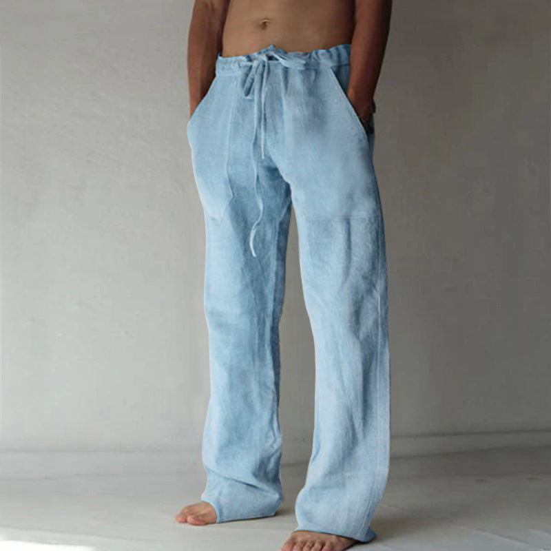 Men's Casual Linen Trousers