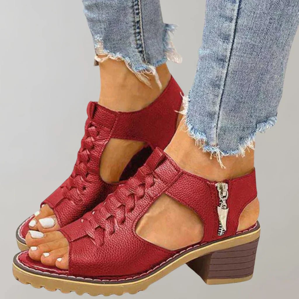 Sienna | Women's Adjustable Strap Leather Sandals