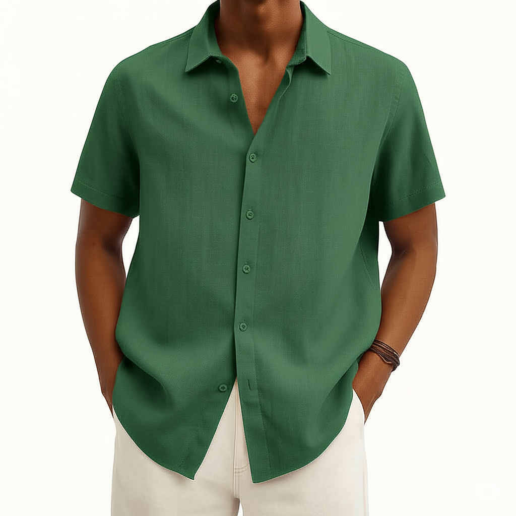 Logan | Men's Casual Short Sleeve Button Down Shirt