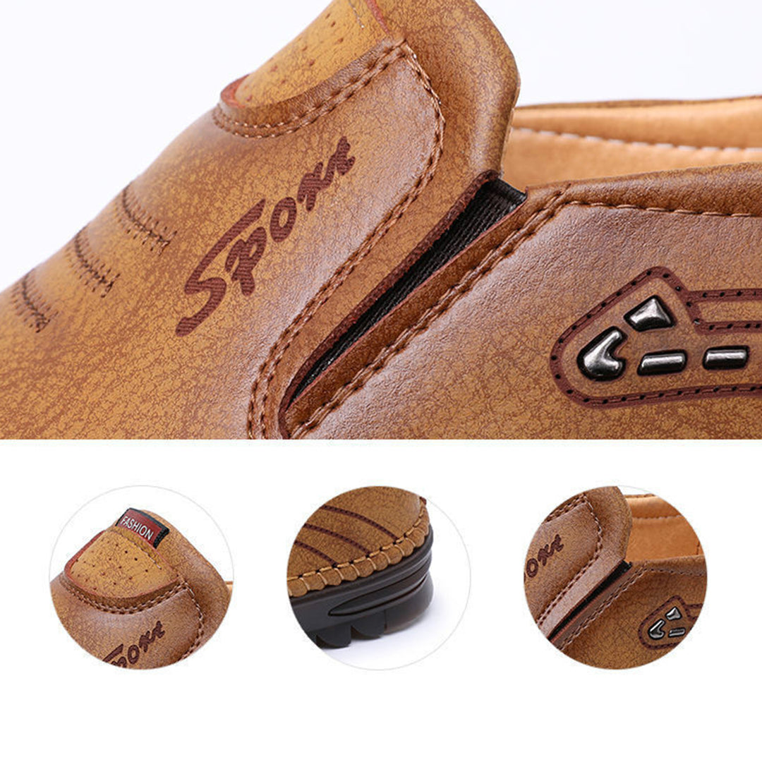 Arlo - orthopedic leather men's loafers
