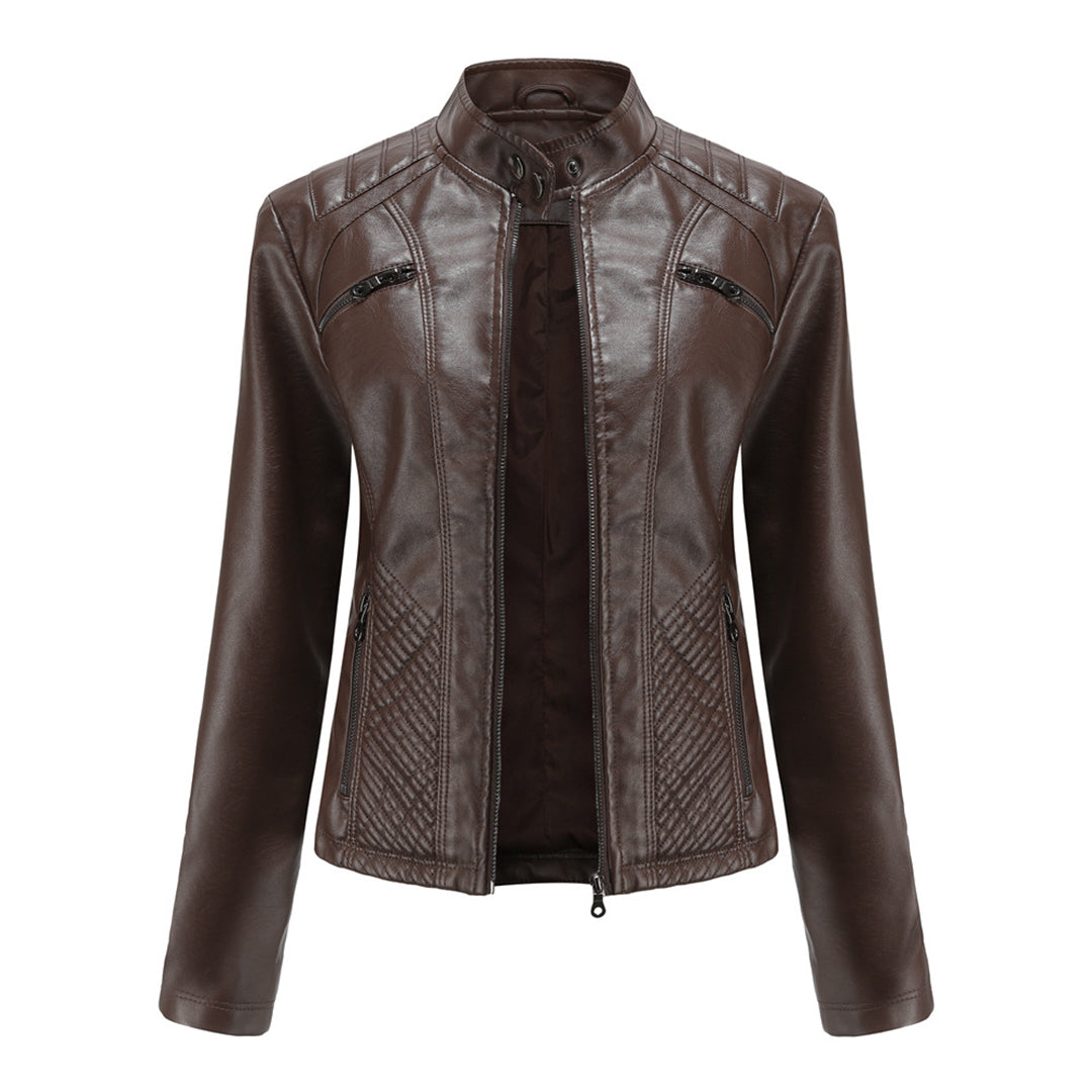 Women's Stylish Leather Jacket – Classic, Chic & Versatile