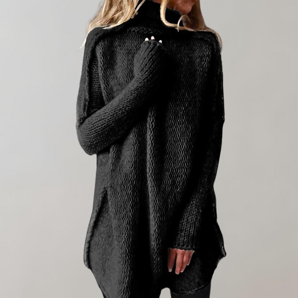 Emily | Longline Casual Turtleneck Knit