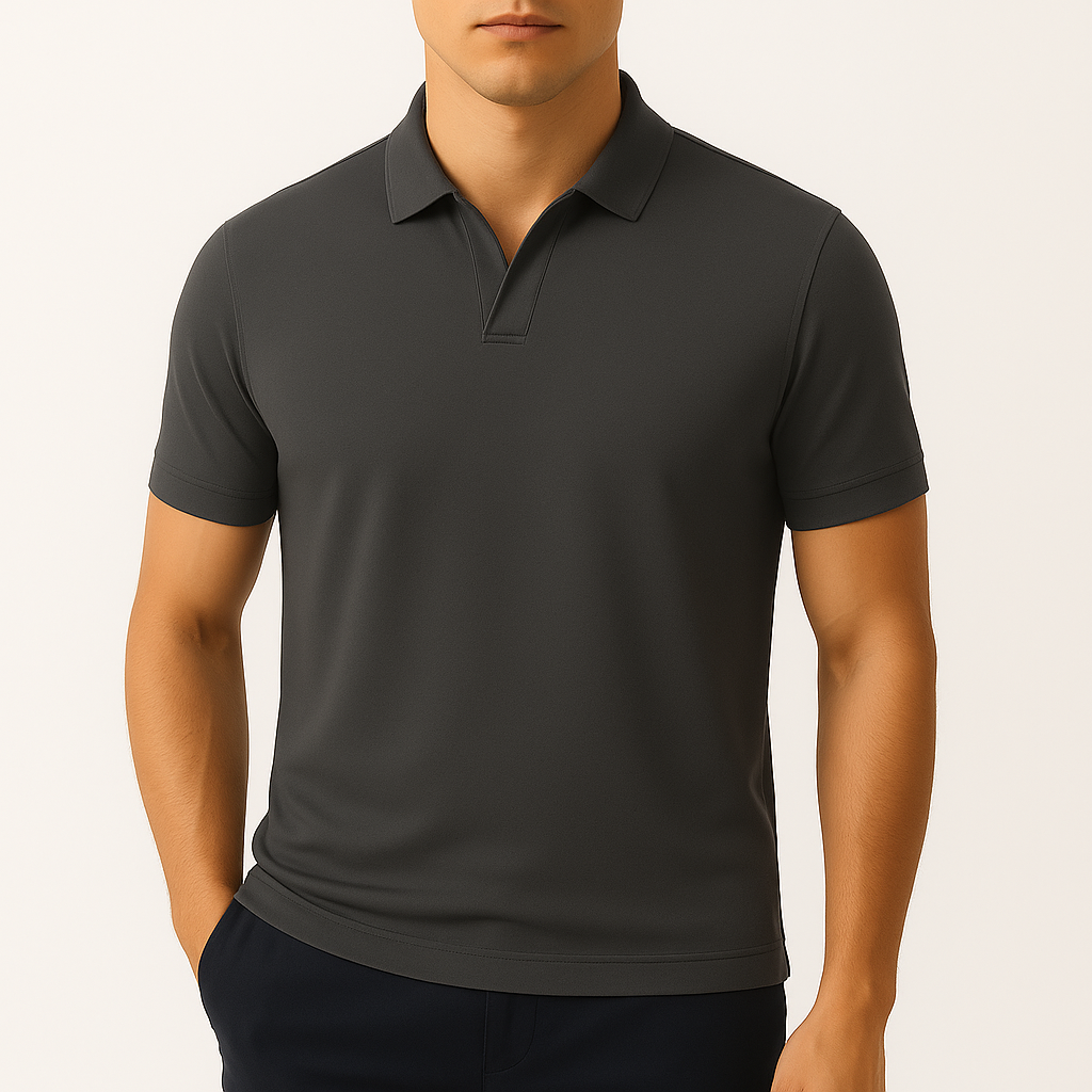 Leo Knit Cotton Polo Shirt