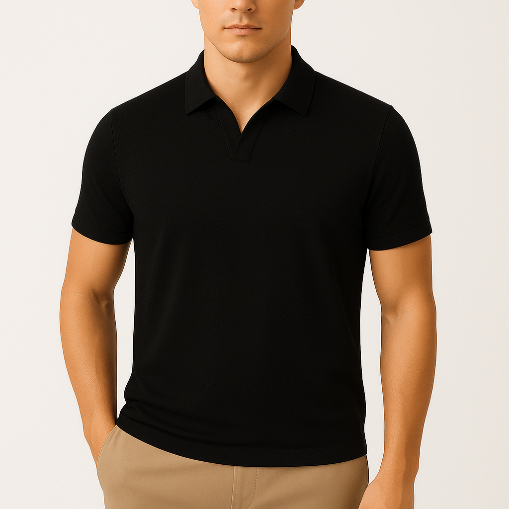 Leo Knit Cotton Polo Shirt