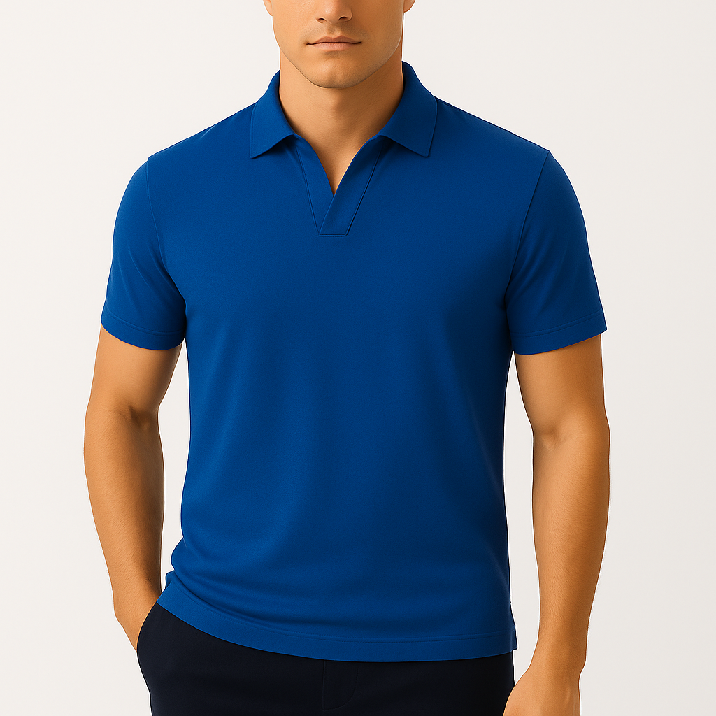 Leo Knit Cotton Polo Shirt