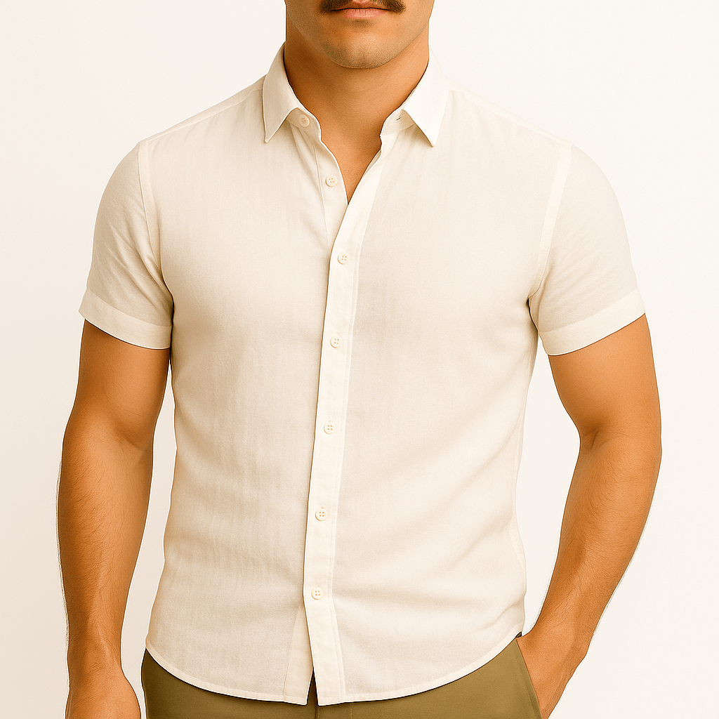 Lightweight Linen Polo Shirt