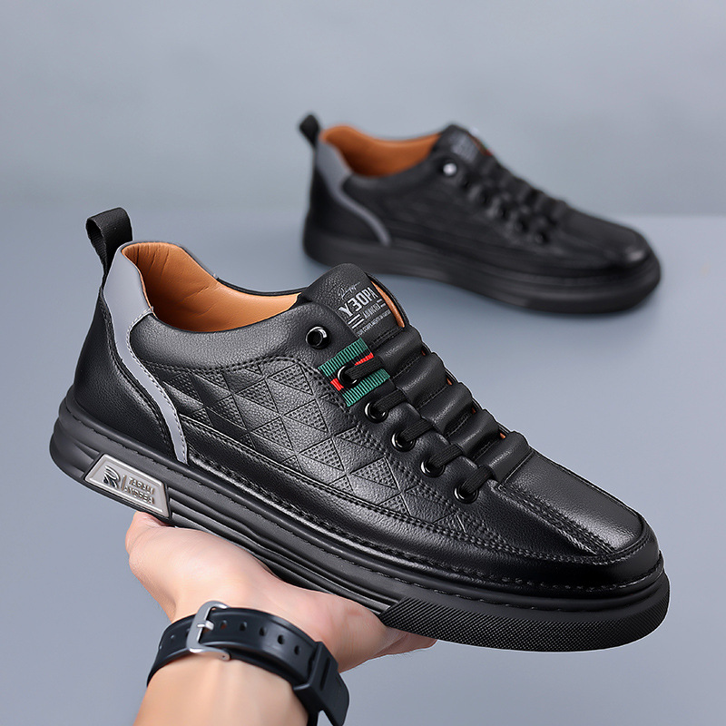 Hunter | Men's Leather Sneakers Casual Footwear