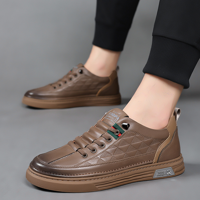 Hunter | Men's Leather Sneakers Casual Footwear