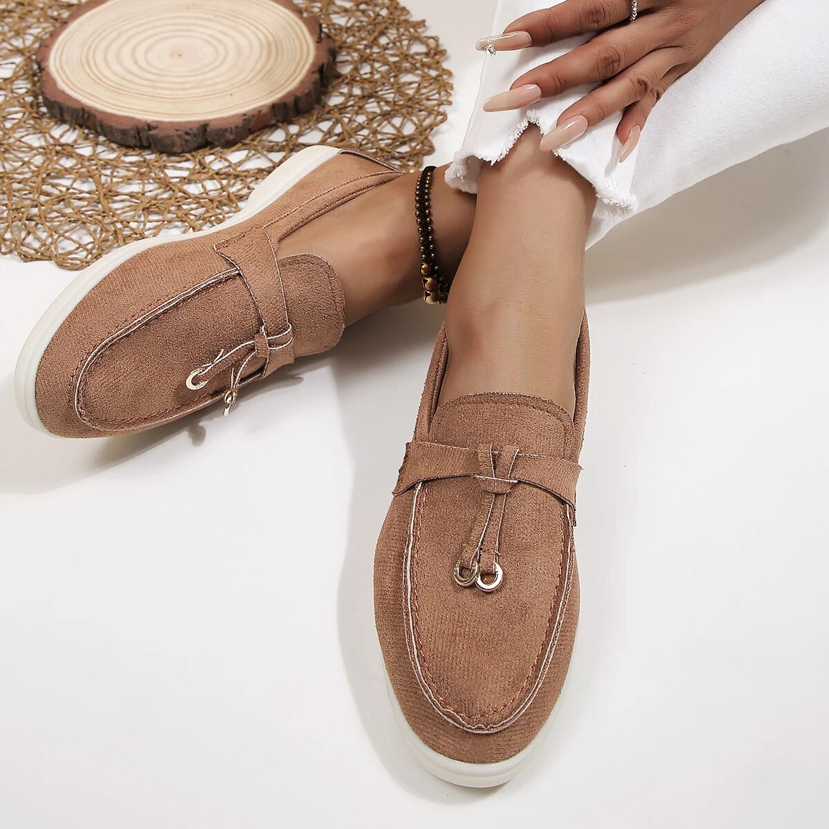 Hazel | Elegant Suede Loafers for Women
