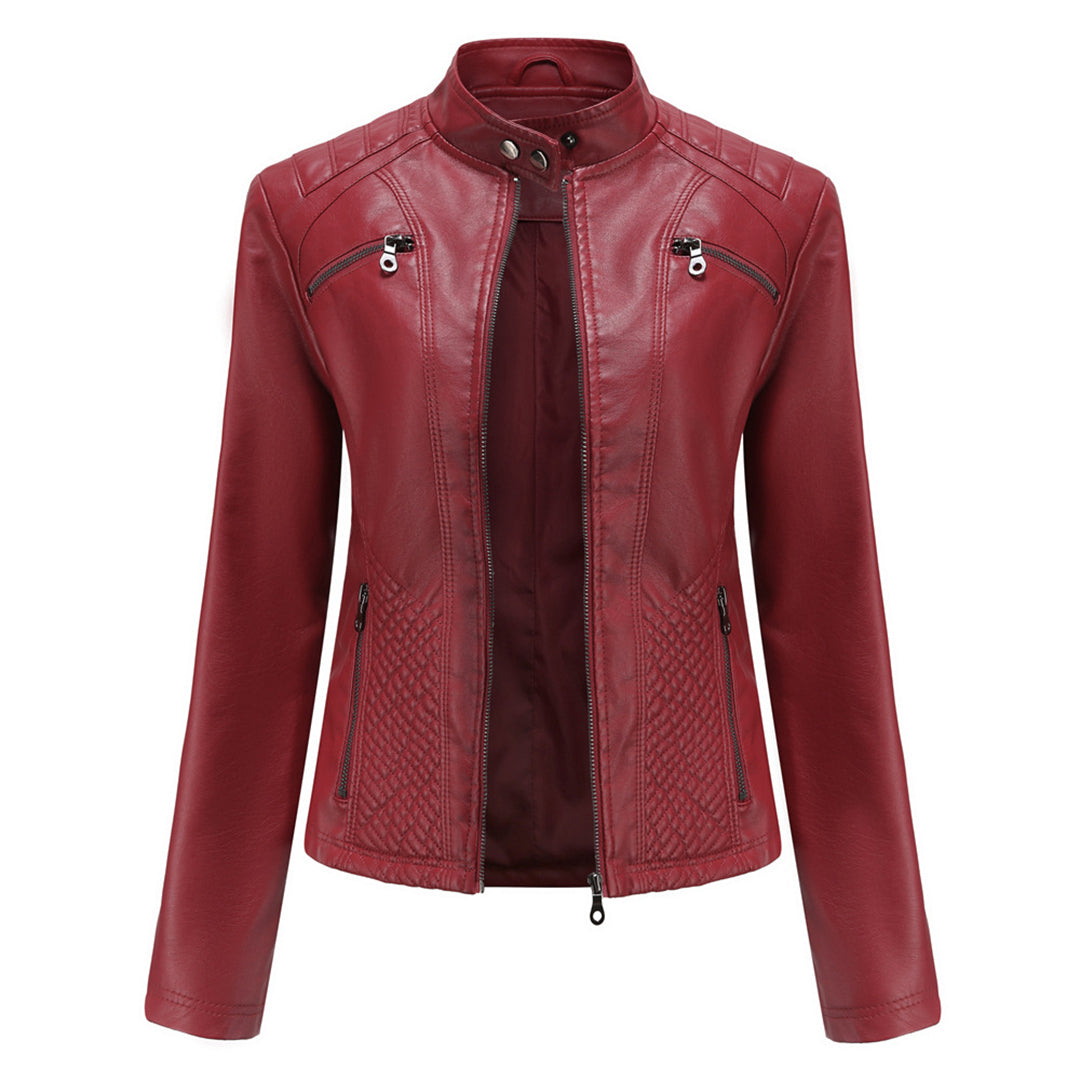 Women's Stylish Leather Jacket – Classic, Chic & Versatile