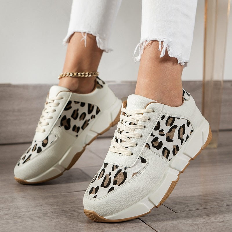 Isla | Orthopedic Sneakers with Stylish Leopard Print