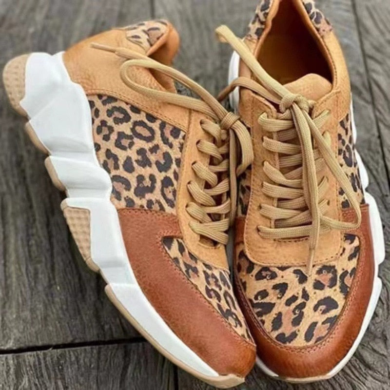 Isla | Orthopedic Sneakers with Stylish Leopard Print