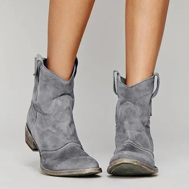 Ally – Vintage Cowboy Ankle Boots
