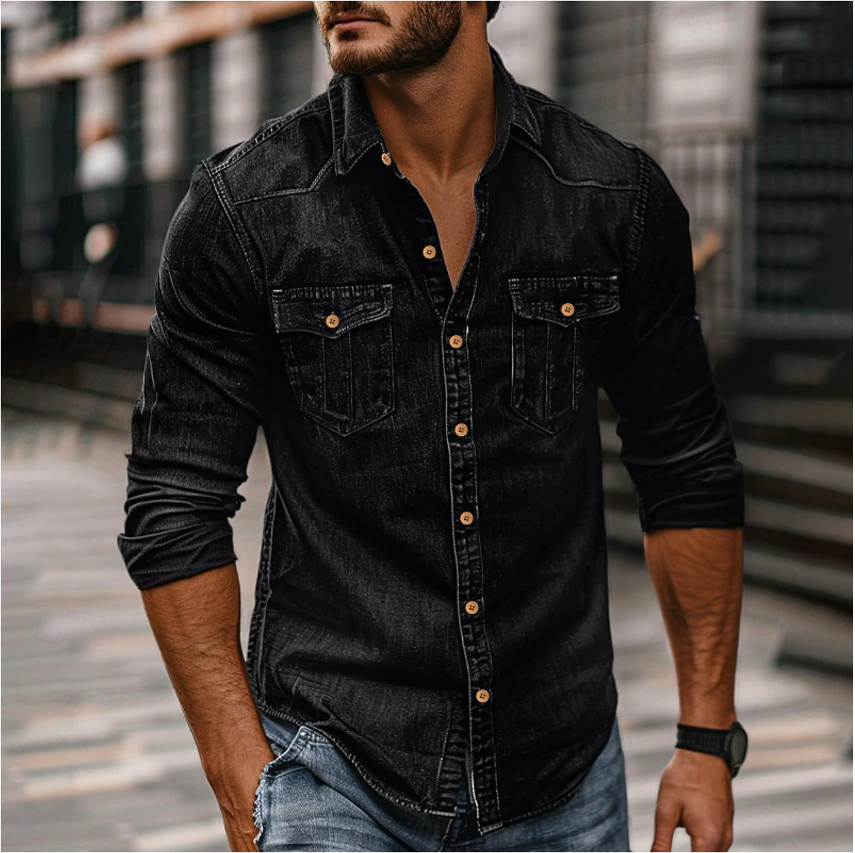 Oliver | Denim Shirt for Men