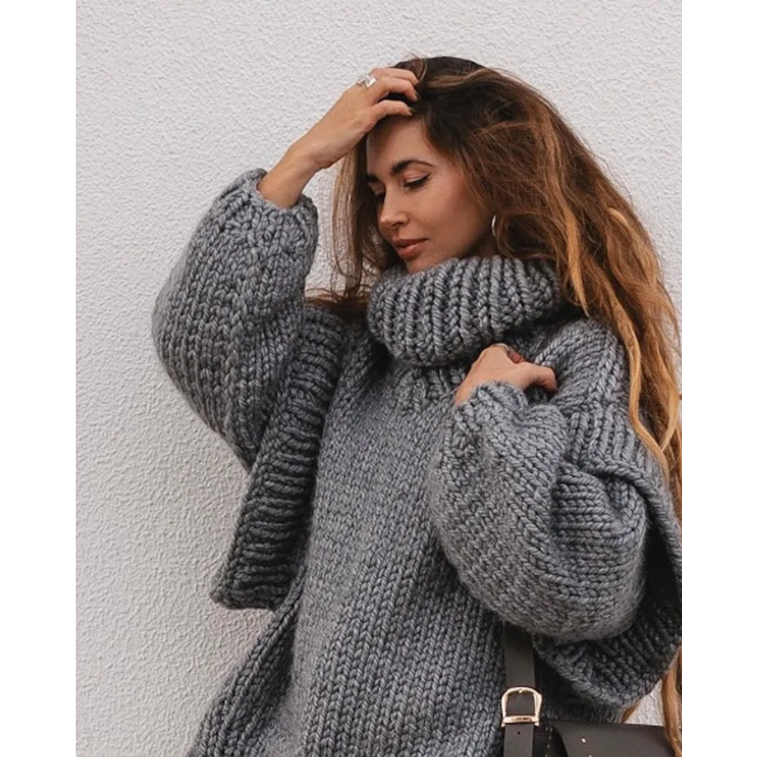 Ava | Modern Knit Turtleneck Sweater