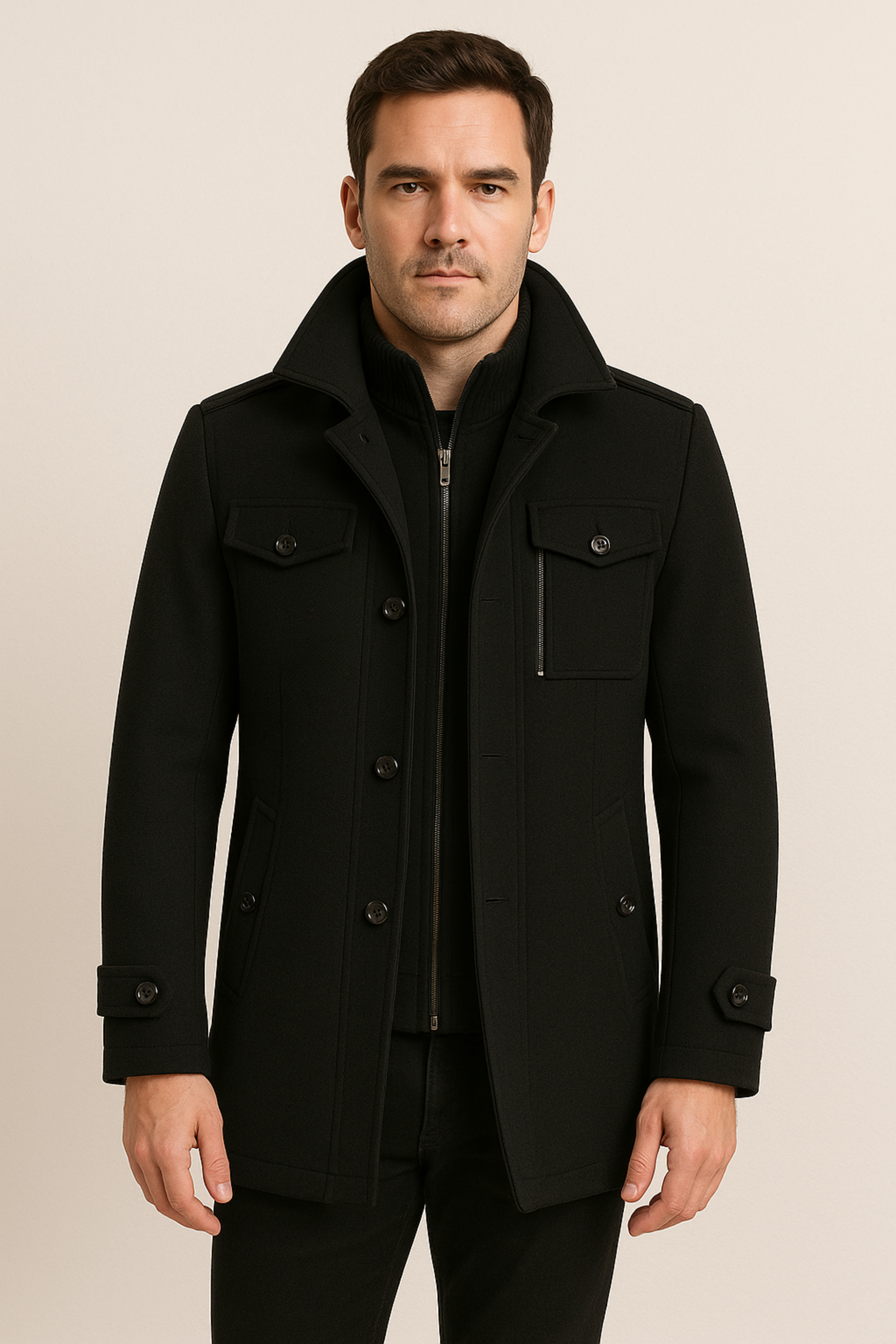 Xander | Classic Wool Blend Coat