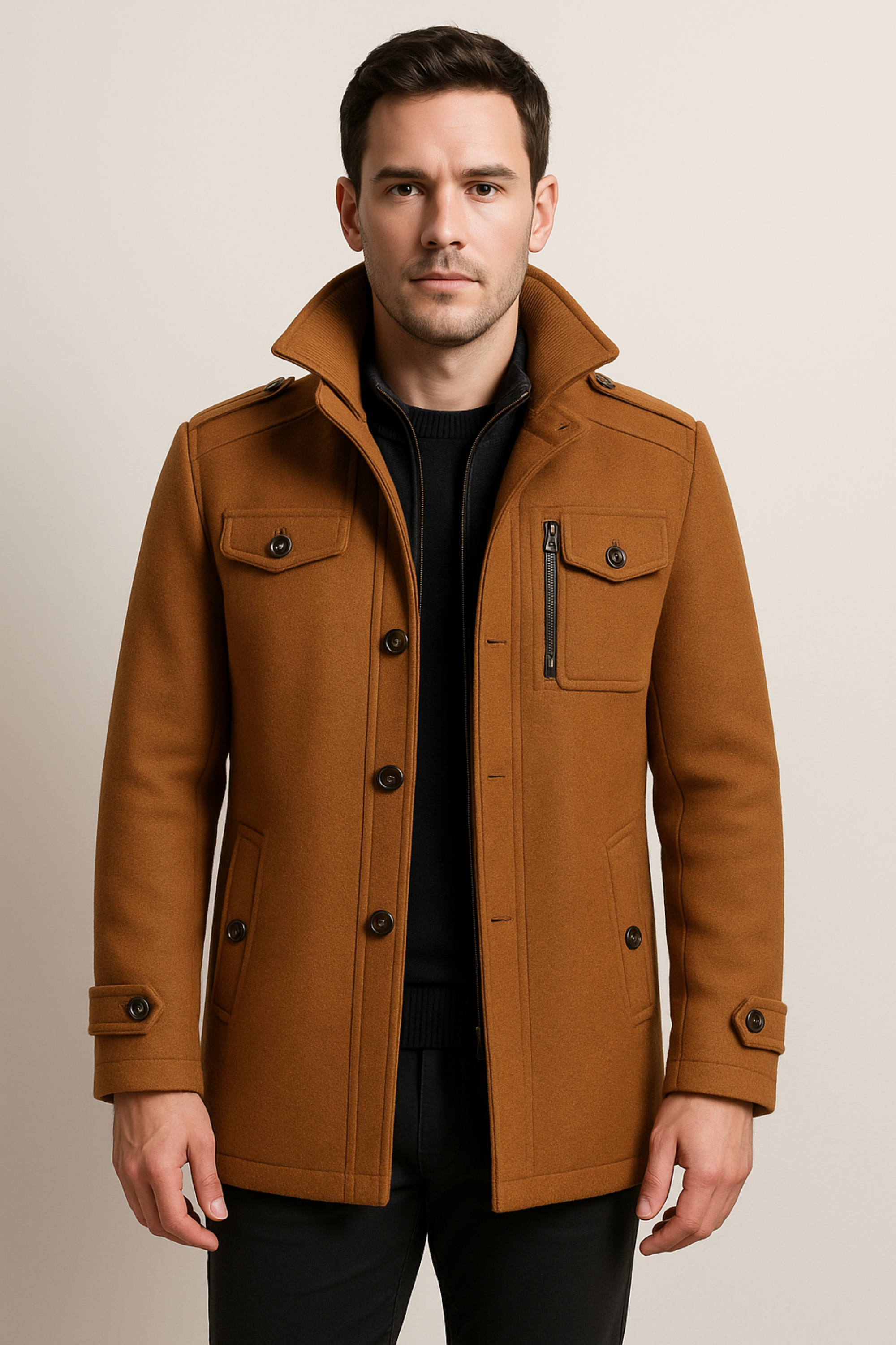 Xander | Classic Wool Blend Coat