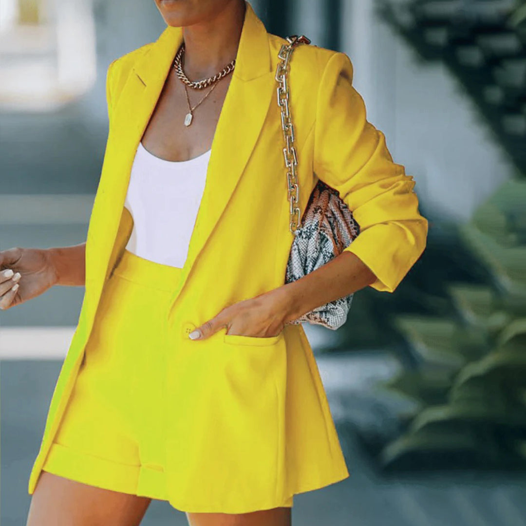 Amelia | Women's Blazer and Shorts Set