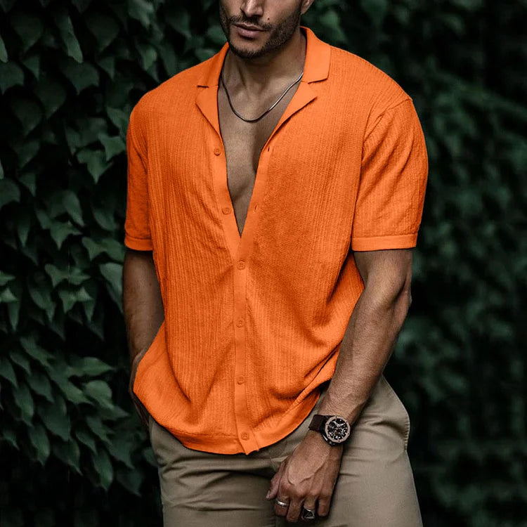 Liam | Men's Linen Summer Button-Up Shirt