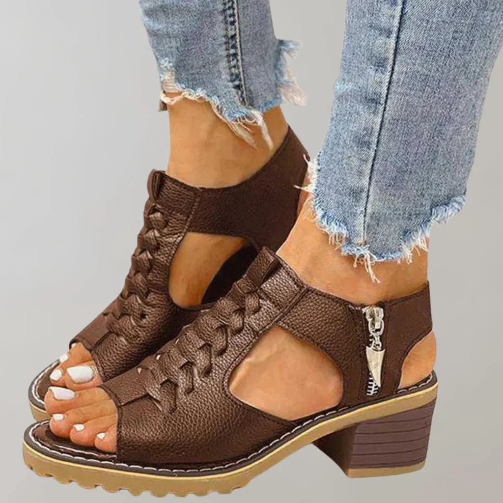 Sienna | Women's Adjustable Strap Leather Sandals